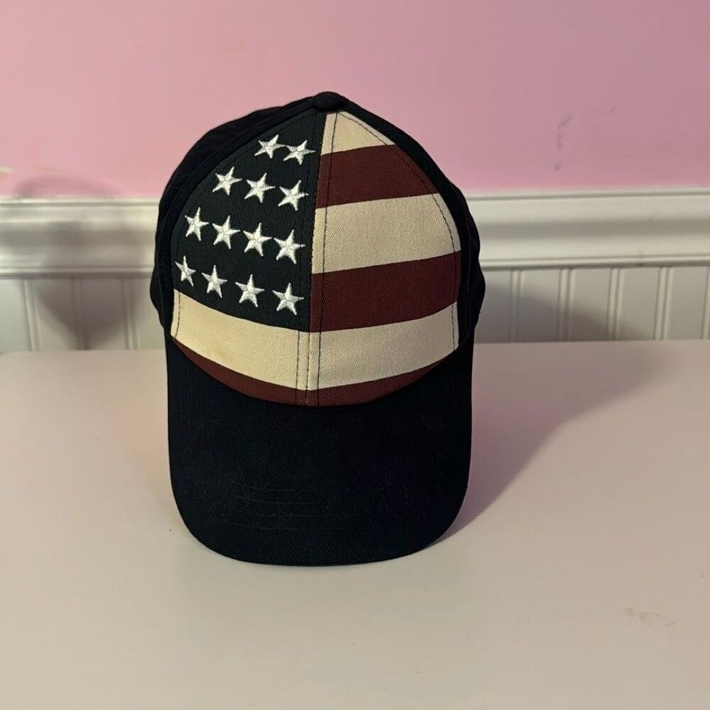 American Flag Adjustable Strap Hat